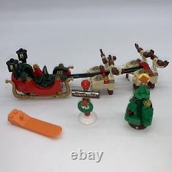 Lego Creator 10245 Christmas Santas Workshop Sleigh Elf Reindeer 99% Complete