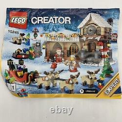 Lego Creator 10245 Christmas Santas Workshop Sleigh Elf Reindeer 99% Complete