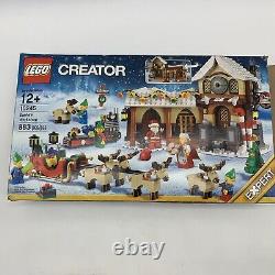 Lego Creator 10245 Christmas Santas Workshop Sleigh Elf Reindeer 99% Complete