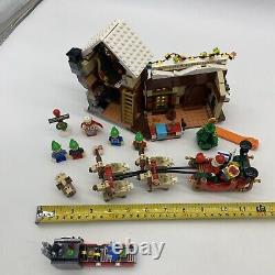 Lego Creator 10245 Christmas Santas Workshop Sleigh Elf Reindeer 99% Complete