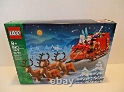 Lego Holiday Christmas Sets 10293 Santa's Visit AND 40499 Santa's Sleigh NEW