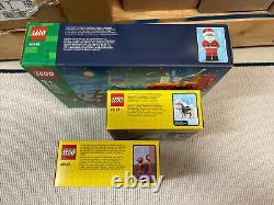Lego Santas Sleigh Reindeers 40499 + Santa Visit 40125 + Winter Fun 40124 NEW