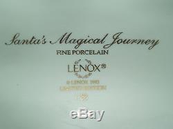 Lenox 1993 Santa's Magical Journey Sleigh Reindeer Fine Porcelain MIB