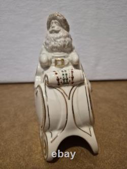 Lenox Dash Away All Santa Sleigh Prancer & Vixen Reindeer Christmas Figurines