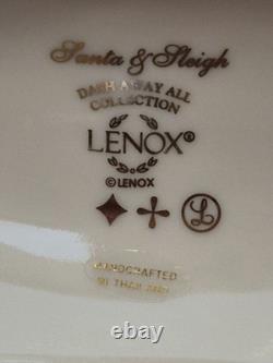 Lenox Dash Away All Santa Sleigh Prancer & Vixen Reindeer Christmas Figurines