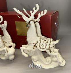 Lenox Dash Away All Santa Sleigh Reindeer Rudolph Christmas Holiday Collection Lenox Dash Away All Santa Sleigh Reindeer Rudolph Christmas Holiday Collection