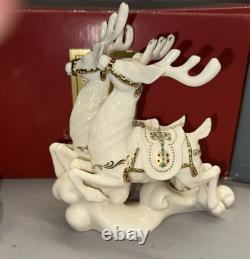 Lenox Dash Away All Santa Sleigh Reindeer Rudolph Christmas Holiday Collection Lenox Dash Away All Santa Sleigh Reindeer Rudolph Christmas Holiday Collection