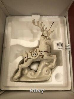 Lenox Holiday Jewels Dash Away All Santa & Reindeer Sleigh Set Original Boxes