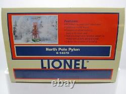 Lionel 6-14079 O Operating North Pole Pylon Santa's Sleigh and reindeer New