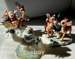 Lot Of 3 Rudolph Island of Misfit Toys Sleigh 5 Figurines, 857947 Bumbles