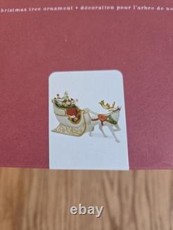 MIB Hallmark 2017 KOC EVENT EXCLUSIVE Santa's Sleigh with Reindeer Ornament