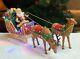 Moments In Time Christmas Decor Santa Riding In A Sleigh With Reindeers, Chri
