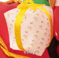 Mariah Carey 12ft Christmas Inflatable Santa Sleigh +3 Reindeer Outdoor -RETIRED