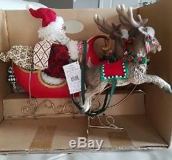 Mary Engelbreit Santa Sleigh Reindeer Musical 24 Night Before Christmas 2004