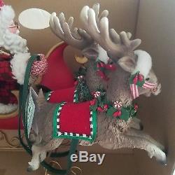 Mary Engelbreit Santa Sleigh Reindeer Musical 24 Night Before Christmas 2004
