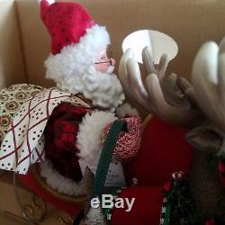 Mary Engelbreit Santa Sleigh Reindeer Musical 24 Night Before Christmas 2004