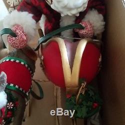 Mary Engelbreit Santa Sleigh Reindeer Musical 24 Night Before Christmas 2004