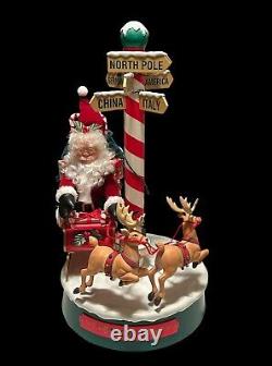 Matrix Industries Ltd Motion Santa Sleigh Reindeer Music NOEL Signpost 1995