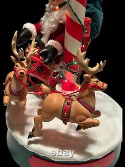 Matrix Industries Ltd Motion Santa Sleigh Reindeer Music NOEL Signpost 1995