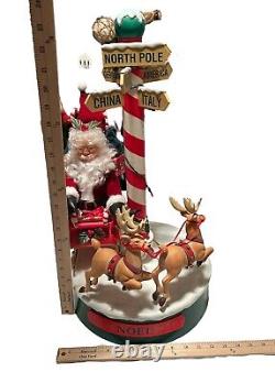 Matrix Industries Ltd Motion Santa Sleigh Reindeer Music NOEL Signpost 1995