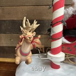 Matrix Industries Ltd Motion Santa Sleigh Reindeer Music Signpost 1995 In Box