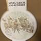 Member's Mark Porcelain Santa, Sleigh & Reindeers Withoriginal Box 2005 Gorgeous