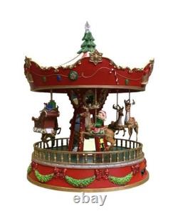 Member's Mark Pre-Lit Animated Musical Carousel, 15, Hand-Painted