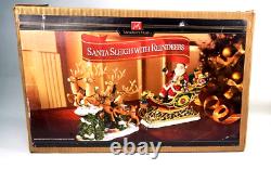 Members Mark Christmas Santa Sleigh with Reindeer Decor With Box