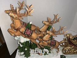 Members Mark Santa Sleigh with Reindeer Christmas decoration pick up Welcome