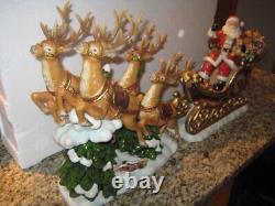 Members Mark Santa Sleigh with Reindeer Porcelain Christmas decoration