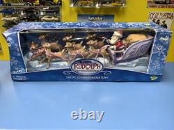 Memory Lane Playing Mantis Rudolph Santa's Sleigh and Reindeer Team 2003