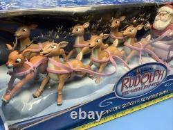 Memory Lane Playing Mantis Rudolph Santa's Sleigh and Reindeer Team 2003
