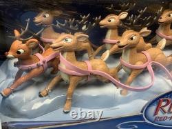 Memory Lane Playing Mantis Rudolph Santa's Sleigh and Reindeer Team 2003