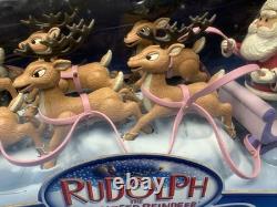 Memory Lane Playing Mantis Rudolph Santa's Sleigh and Reindeer Team 2003
