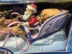 Memory Lane Playing Mantis Rudolph Santa's Sleigh and Reindeer Team 2003