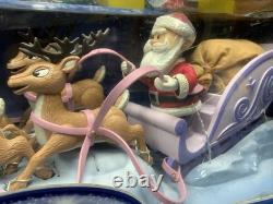 Memory Lane Playing Mantis Rudolph Santa's Sleigh and Reindeer Team 2003