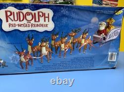 Memory Lane Playing Mantis Rudolph Santa's Sleigh and Reindeer Team 2003