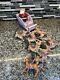 Memory Lane Santa Claus Reindeer Team Sleigh Rudolph Display! Please Read