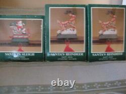Midwest Cannon Stocking Holders Santa Sleigh And 2 Reindeer Cast Iron Set Of 3