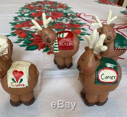 Midwest of Cannon Falls - Eddie Walker - Santa in Sleigh with 8 Reindeer Set