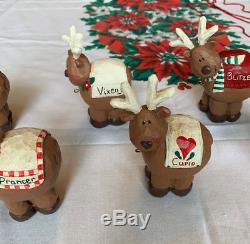 Midwest of Cannon Falls - Eddie Walker - Santa in Sleigh with 8 Reindeer Set