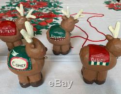 Midwest of Cannon Falls - Eddie Walker - Santa in Sleigh with 8 Reindeer Set