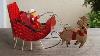 Miniature Santa Claus Sleigh With Reindeers Toy Christmas Gift Ideas Diy