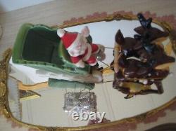 Mod authentic 50s NAPCO Christmas Xmas Santa sled Sleigh 1 Reindeer S568 A Japan