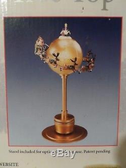 Mr. Christmas Floating Animated Tree Top Topper (Santa's Reindeer Sleigh Globe)