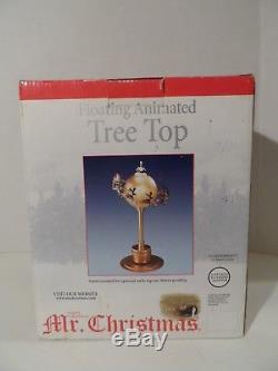Mr. Christmas Floating Animated Tree Top Topper (Santa's Reindeer Sleigh Globe)
