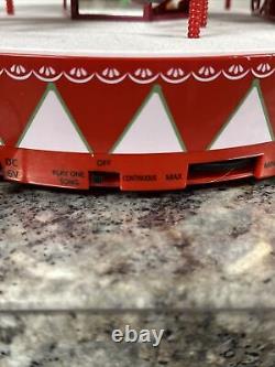 Mr Christmas Vintage Lighted Musical Animated Carousel Santa Sleigh Reindeer New