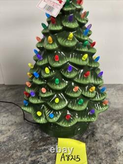 Mr christmas 18 ceramic christmas tree animated Santa Reindeer Sleigh lighted