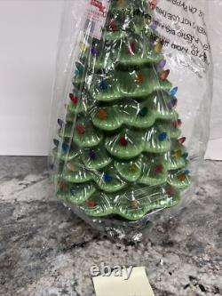 Mr christmas 18 ceramic christmas tree animated Santa Reindeer Sleigh lighted