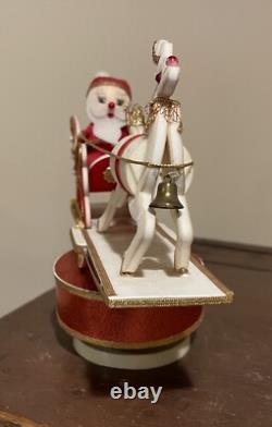 Musical Santa Sleigh MCM Rudolph The Red Nosed Reindeer Christmas Original Box